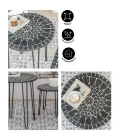 Dehner Mosaiktisch Madeleine, Ca. Ø60/H60 Cm -Dehner 6666531 6666556 WE IG 001 DehnerMosaiktischMadeleine