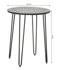 Dehner Mosaiktisch Madeleine, Ca. Ø60/H60 Cm -Dehner 6666531 WE BG 001 DehnerMosaiktischMadeleineD60cmeinzeln