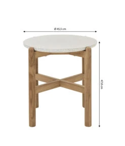 Dehner Tisch Portofino, Ca. Ø45,5/H47,8 Cm -Dehner 6670699 WE BG 001 DehnerTischPortofinoKlein