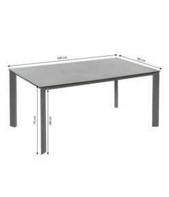 Dehner Gartentisch Nancy, Ca. B160/H75/T90 Cm -Dehner 6701734 WE BG 001 TischNancy