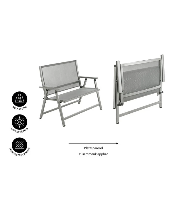 Dehner Klappbank Chicago, 2-Sitzer 9 Dehner Klappbank Chicago, 2-Sitzer – Bild 7