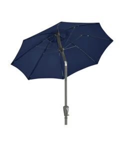 Dehner Sonnenschirm Vido, Rund, Ca. Ø150 Cm -Dehner 6702997 WE FS 003 SchirmVidoDunkelgrauNeu