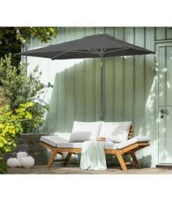 Dehner Balkonschirm Chios, Rechteckig, Ca. B210/T130 Cm -Dehner 6703243 WE MO 001 BalkonschirmChiosDunkelgrauNeu