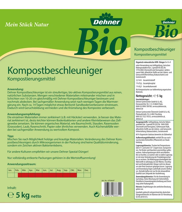 Dehner Bio Kompostbeschleuniger, 5 Kg 4 Dehner Bio Kompostbeschleuniger, 5 Kg – Bild 2