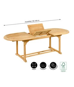 Dehner Ausziehtisch Havanna, Ca. B180-240/H74/T90 Cm -Dehner 6707905 WE IG 001 TischHavanna