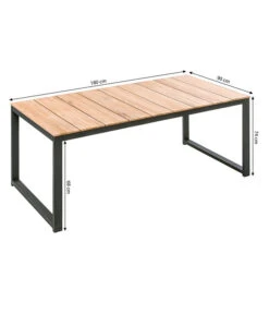 Dehner Gartentisch Chicago Wood, Ca. B180/H74/T90 Cm -Dehner 6708341 WE BG 001 TischChicagoWoodN