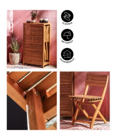 Dehner Balkonset Neapel, 3-teilig -Dehner 6712368 WE IG 001BalkonsetNeapelBraun