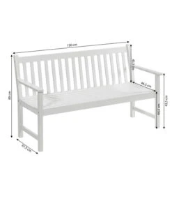 Dehner Bank Mykonos, 3-Sitzer -Dehner 6713267 WE BG 001 BankMykonos3erWeiss