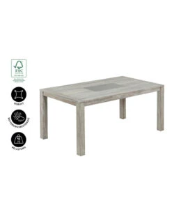 Dehner Tisch Stockholm, Ca. B170/H76/T92,5 Cm 14 Dehner Tisch Stockholm, Ca. B170/H76/T92,5 Cm -Dehner 6714695 WE IG 001 TischStockholm