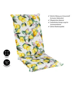 Dehner Hochlehnerpolster Menton, Ca. B50/H6/T120 Cm -Dehner 6726137 WE IG 001 NiederlehnerPolsterMenton