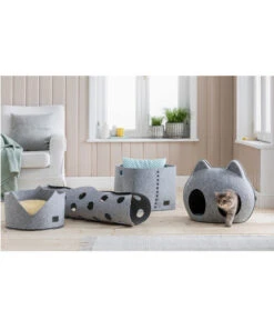 Dehner Lieblinge Katzenspielzeug Spieltunnel Dream Team Two-Stage, Ca. Ø25/B100 Cm -Dehner 6738868 6739643 6739635 6739650 001 Moodbilder