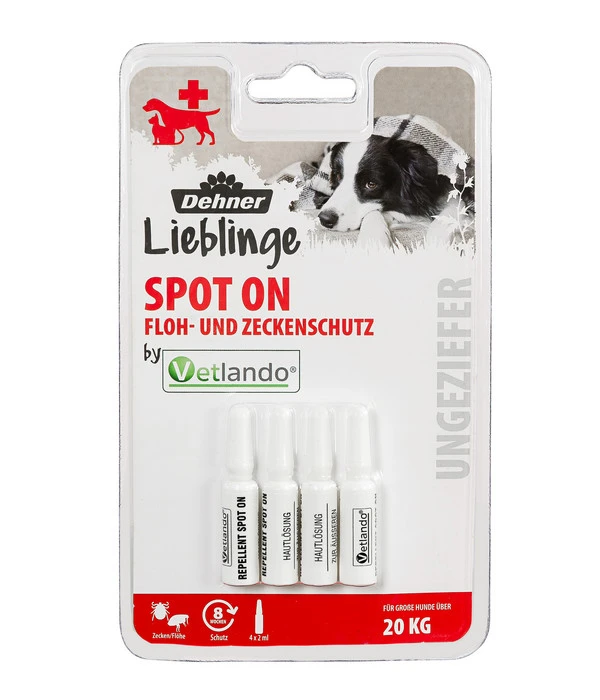 Dehner Lieblinge Floh- Und Zeckenschutz Spot On Für Große Hunde, 4 X 2ml 3 Dehner Lieblinge Floh- Und Zeckenschutz Spot On Für Große Hunde, 4 X 2ml