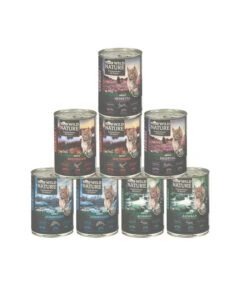 Dehner Wild Nature Nassfutter Für Katzen Probier-Set, 8 X 400 G