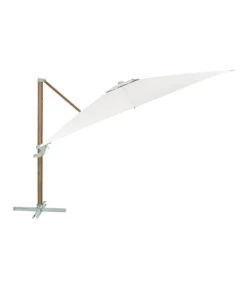 Dehner Ampelschirm Zypern, Holzoptik, Quadratisch, Ca. B300/T300 Cm -Dehner 6865422 WE FS 003 AmpelschirmZypernHolzBeige