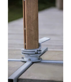 Dehner Ampelschirm Zypern, Holzoptik, Quadratisch, Ca. B300/T300 Cm -Dehner 6865562 WE DE 004 AmpelschirmZypernHellbraun