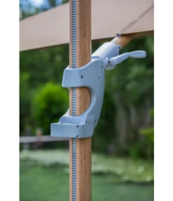 Dehner Ampelschirm Zypern, Holzoptik, Quadratisch, Ca. B300/T300 Cm -Dehner 6865562 WE DE 005 AmpelschirmZypernHellbraun