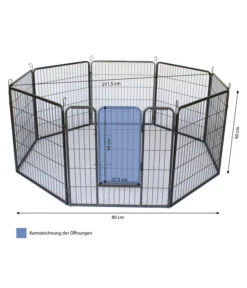 Dehner Nager-Freilauf Flexi, Grau, 8 X Ca. B80/H60 Cm -Dehner 6870018 WE BG 001 MQNagerFreilaufFlexii