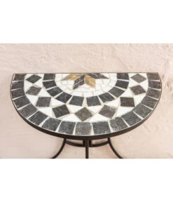 Dehner Mosaiktisch Diana Halbrund, Ca. B60/H72,5/T31,5 Cm -Dehner 6875082 WE DE 001 TischHalbrundDiana