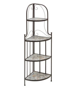 Dehner Mosaik Eckregal Grazia, Ca. B33/H132,5/T33 Cm