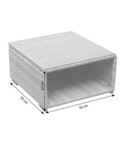 Dehner Balkonset Como, 4-teilig -Dehner 6894166 WE DE 002 BalkonSetComoSkizze