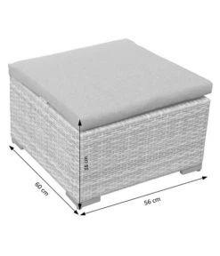 Dehner Balkonset Como, 4-teilig -Dehner 6894166 WE DE 005 BalkonSetComoSkizze