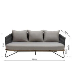 Dehner Gartenlounge Monte Carlo, 4-teilig -Dehner 6895346 WE BG 001 LoungeMonteCarlo