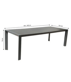 Dehner Ausziehtisch Cleveland, Ca. B160-240/H76/T101 Cm -Dehner 6895379 WE BG 001 AusziehtischClevelandNEU