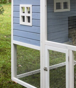 Dehner XXL Nagerheim Happy Home Funny, Hellblau, Ca. B170/H120/T99 Cm -Dehner 6896997 WE DE 004 DehnerMarkenqualitaetKaninchenstallFlocke