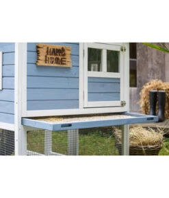 Dehner XXL Nagerheim Happy Home Funny, Hellblau, Ca. B170/H120/T99 Cm -Dehner 6896997 WE DE 005 DehnerMarkenqualitaetKaninchenstallFlocke