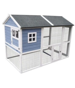 Dehner XXL Nagerheim Happy Home Funny, Hellblau, Ca. B170/H120/T99 Cm