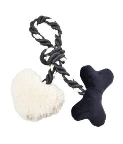 Dehner Lieblinge Weihnachts-Hundespielzeug-Set Recycled Deer, Heart & Bone -Dehner 6899801 WE FS 001 DLHSpzRecycledHeartBone