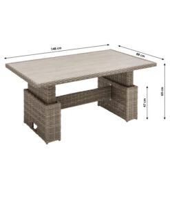 Dehner Geflechtlounge Bologna, 5-teilig 32 Dehner Geflechtlounge Bologna, 5-teilig -Dehner 6903447 WE BG 004 LoungeBolognaNEU