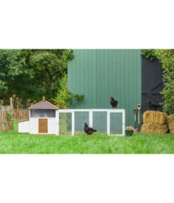 Dehner Freilauf Florenz, Weiß, Ca. B102/H80/T74 Cm -Dehner 6919625 6919609 6919617 WE MO 006 DehnerMarkenqualitaetHuehnerstallFlorenzFreigehege