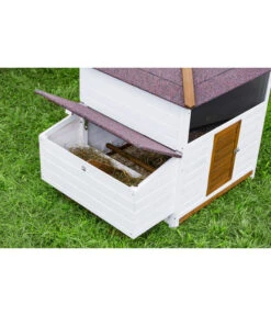 Dehner Hühnerstall Florenz, Weiß/braun, Ca. B122,3/H120,7/T91,7 Cm -Dehner 6919625 6919609 WE MO 004 DehnerMarkenqualitaetHuehnerstallFlorenzFreigehege