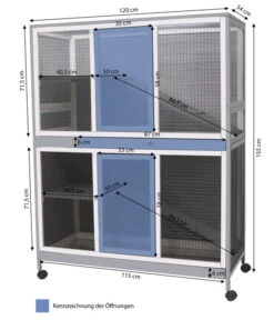 Dehner Lieblinge Nagerheim Nevio, Ca. B120/H155/T54 Cm -Dehner 6932438 WE BG 001 DehnerLieblingeNagerheimIndoorNevio