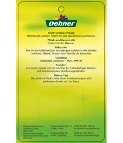 Herbstapfel 'Rebella' 11 Herbstapfel 'Rebella' -Dehner 7737075 HerbstapfelRebella Etikett 2