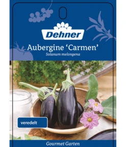 Dehner Gourmet Garten Aubergine, Veredelt 10 Dehner Gourmet Garten Aubergine, Veredelt -Dehner 8830051 GGAubergineCarmen Etikett 1