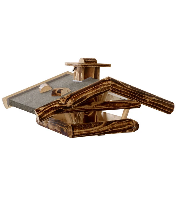 Dehner Natura Futterhaus Wendelstein, Geflammt, Ca. B76/H32/T55 Cm 3 Dehner Natura Futterhaus Wendelstein, Geflammt, Ca. B76/H32/T55 Cm