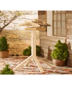 Dehner Natura Futterhaus Watzmann, Natur, Inkl. Ständer, Ca. B40/H133/T55 Cm -Dehner X005452818 BildM 001 FutterhausWatzmannNatur